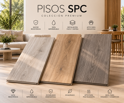 Pisos SPC Colección Europa: tonalidades Oslo, Milano y Toscana